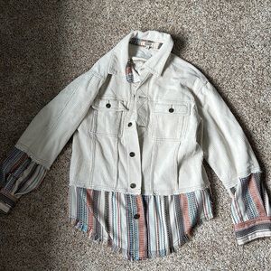 EUC 🌞 BoHo Buckle Shacket